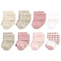 Hudson Baby Baby 8-pack Cotton Rich Newborn and Terry Socks