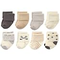 Hudson Baby Baby 8-pack Cotton Rich Newborn and Terry Socks