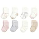 Hudson Baby Baby 8-pack Cotton Rich Newborn and Terry Socks