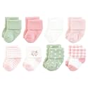 Hudson Baby Baby 8-pack Cotton Rich Newborn and Terry Socks