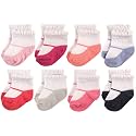 Hudson Baby Baby 8-pack Cotton Rich Newborn and Terry Socks