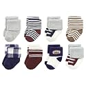 Hudson Baby Baby 8-pack Cotton Rich Newborn and Terry Socks