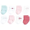 Hudson Baby Baby 8-pack Cotton Rich Newborn and Terry Socks