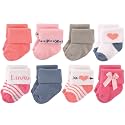 Hudson Baby Baby 8-pack Cotton Rich Newborn and Terry Socks