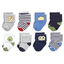 Hudson Baby Baby 8-pack Cotton Rich Newborn and Terry Socks