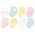 Hudson Baby Baby 8-pack Cotton Rich Newborn and Terry Socks