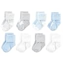 Hudson Baby Baby 8-pack Cotton Rich Newborn and Terry Socks