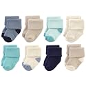 Hudson Baby Baby 8-pack Cotton Rich Newborn and Terry Socks