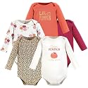 Hudson Baby baby-boys Cotton Long-sleeve Bodysuits 5-pack