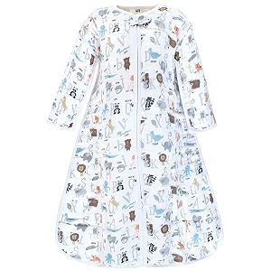 hudson baby baby-boys long sleeve muslin sleeping bag wearable blanket sleep sack