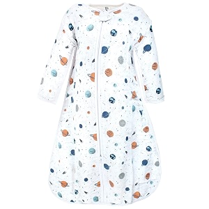 hudson baby baby-boys long sleeve muslin sleeping bag wearable blanket sleep sack