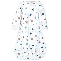Hudson Baby baby-boys Long Sleeve Muslin Sleeping Bag, Wearable Blanket, Sleep Sack