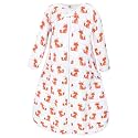 Hudson Baby baby-boys Long Sleeve Muslin Sleeping Bag, Wearable Blanket, Sleep Sack