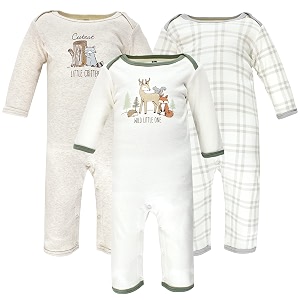 hudson baby baby cotton union suit 3 pack