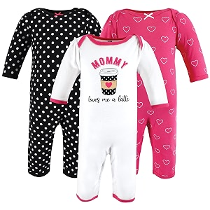 hudson baby baby cotton union suit 3 pack