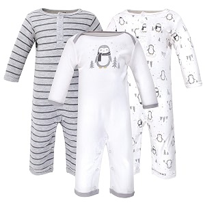 hudson baby baby cotton union suit 3 pack