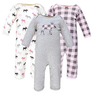 hudson baby baby cotton union suit 3 pack