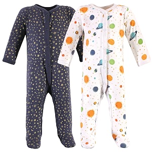 hudson baby baby cotton union suit 3 pack