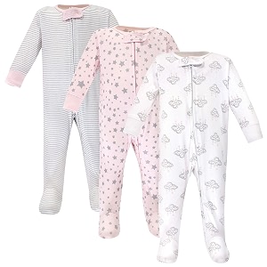 hudson baby baby cotton union suit 3 pack