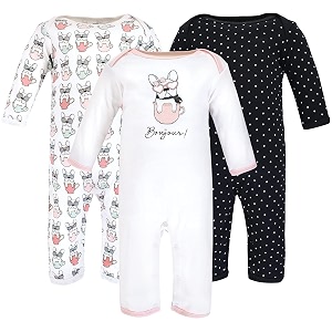 hudson baby baby cotton union suit 3 pack