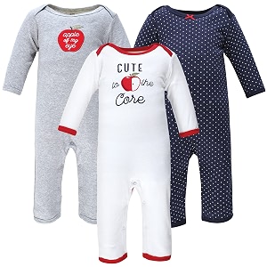 hudson baby baby cotton union suit 3 pack