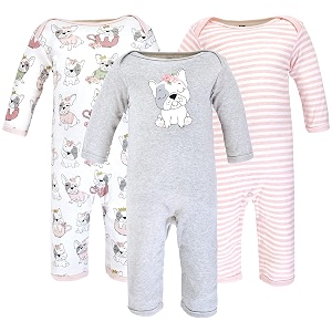 hudson baby baby cotton union suit 3 pack