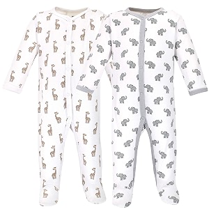hudson baby baby cotton union suit 3 pack