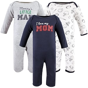 hudson baby baby cotton union suit 3 pack