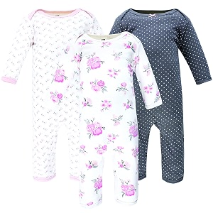 hudson baby baby cotton union suit 3 pack