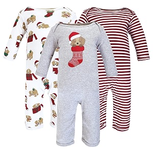 hudson baby baby cotton union suit 3 pack