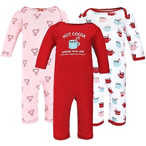 hudson baby baby cotton union suit 3 pack