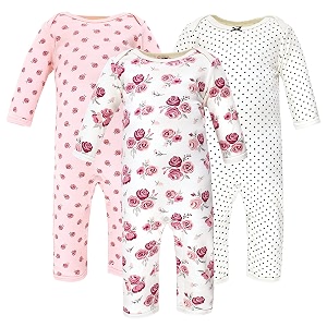 hudson baby baby cotton union suit 3 pack