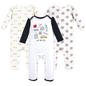 hudson baby baby cotton union suit 3 pack