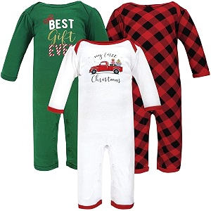hudson baby baby cotton union suit 3 pack