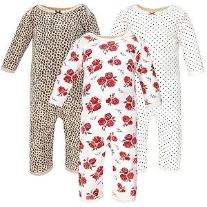 hudson baby baby cotton union suit 3 pack
