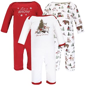 hudson baby baby cotton union suit 3 pack