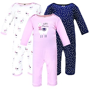 hudson baby baby cotton union suit 3 pack