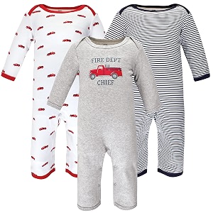 hudson baby baby cotton union suit 3 pack