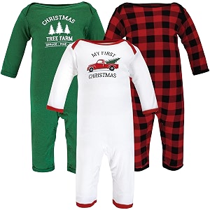 hudson baby baby cotton union suit 3 pack