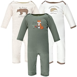 hudson baby baby cotton union suit 3 pack