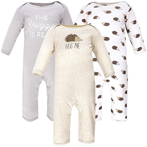 hudson baby baby cotton union suit 3 pack
