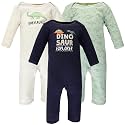 Hudson Baby Baby Cotton Union Suit, 3 Pack
