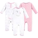 Hudson Baby Baby Cotton Union Suit, 3 Pack