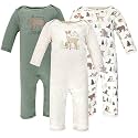 Hudson Baby Baby Cotton Union Suit, 3 Pack