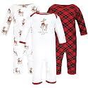 Hudson Baby Baby Cotton Union Suit, 3 Pack