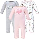 Hudson Baby Baby Cotton Union Suit, 3 Pack