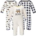 Hudson Baby Baby Cotton Union Suit, 3 Pack