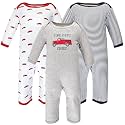 Hudson Baby Baby Cotton Union Suit, 3 Pack