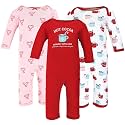 Hudson Baby Baby Cotton Union Suit, 3 Pack
