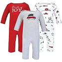 Hudson Baby Baby Cotton Union Suit, 3 Pack